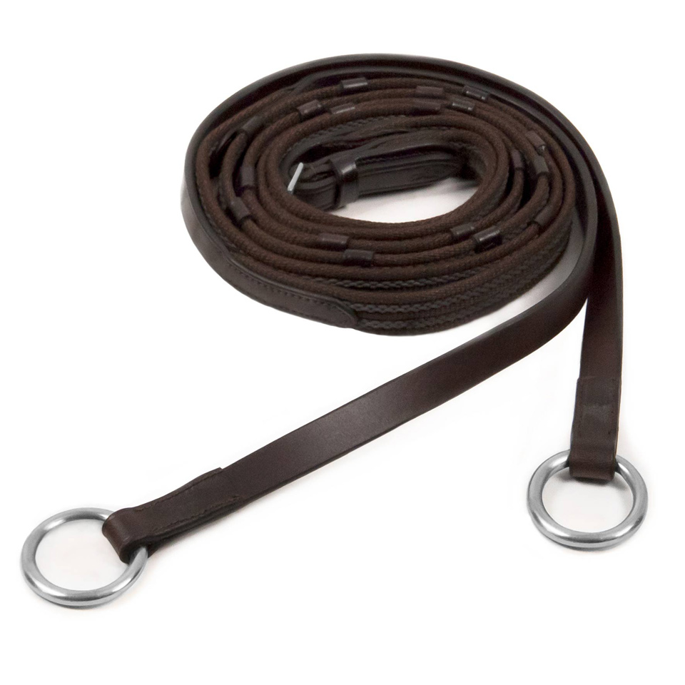 GRIP ZÜGEL - mit Ring, gummidurchzogen