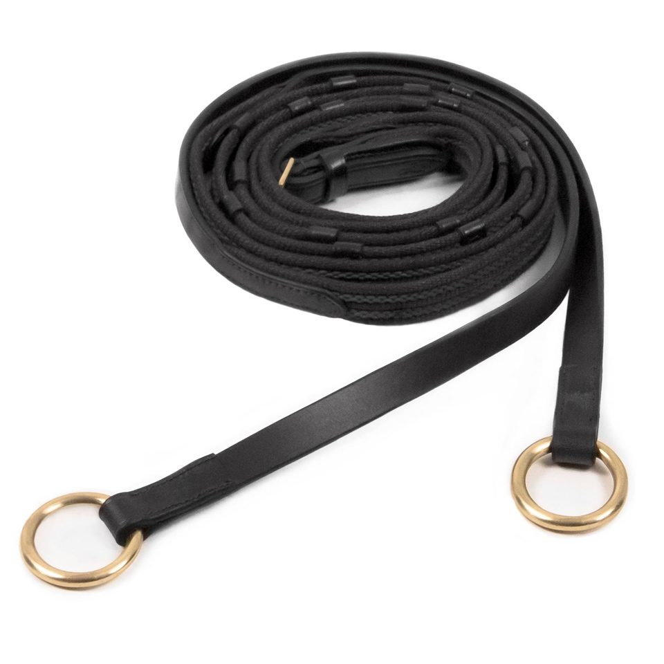 GRIP ZÜGEL - mit Ring, gummidurchzogen