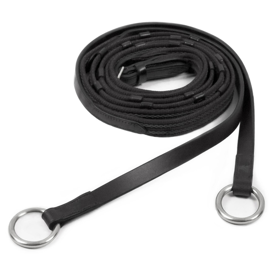 GRIP ZÜGEL - mit Ring, gummidurchzogen