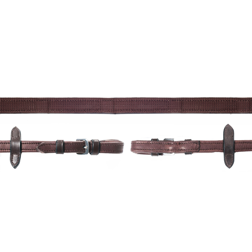 DURASOFT GRIP REINS - mit Schnalle, nylonverstärkt