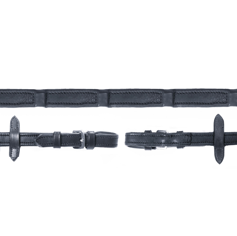 DURASOFT REINS WIDE (18mm) - mit Schnalle, nylonverstärkt, extra breit
